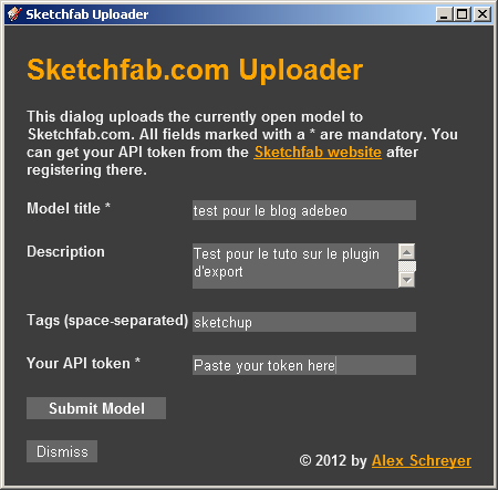 Sketchfab Uploader